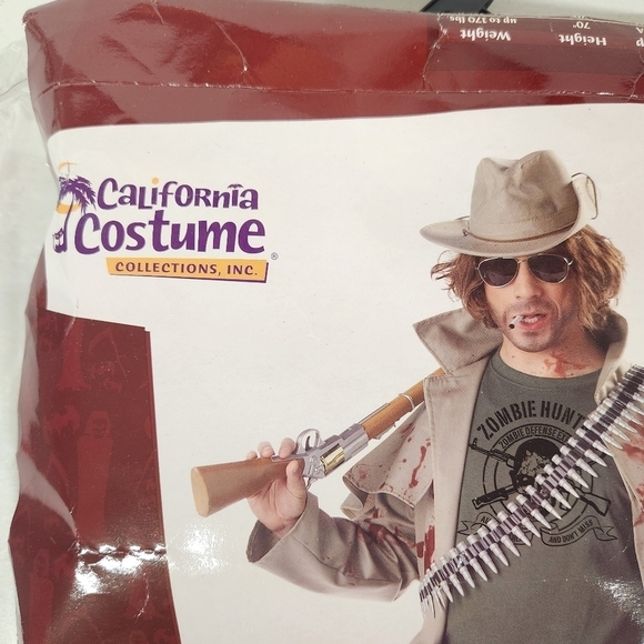 California Costumes Other - California Costume Zombie Hunter size adult XL 6 pieces jacket, ax, bullet belt
